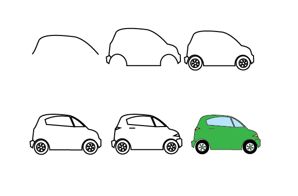 draw a Vehicle step by step